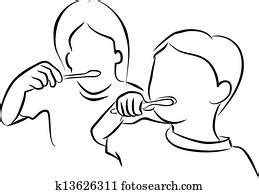 This powerpoint template with kids brushing a tooth will be good choice for presentations on oral hygiene, prevention of oral diseases, dental caries prevention, health education, prevention of gum disease. Drawing of Kid Brushing Teeth k4757033 - Search Clipart ...