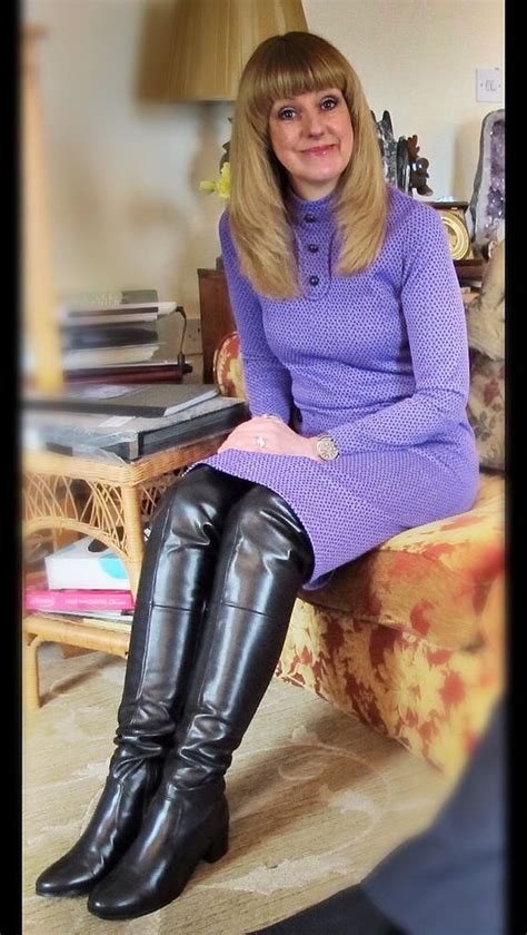 Pin by Juana Pérez on Leather boots outfit Dress with boots Sexy leather