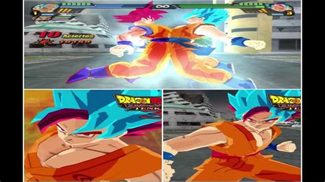 Dragon Ball Z Budokai Tenkaichi 3 Mod Fusion Goku Ssjred Ssjgod And