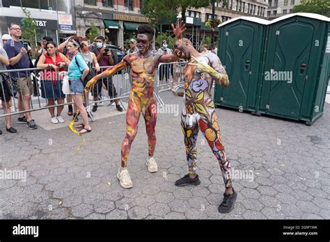 New York New York July Editor S Note Image Contains Nudity People Participate In The
