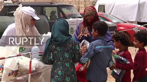 Syria Civilians Leave Idlib Province Through Humanitarian Corridor