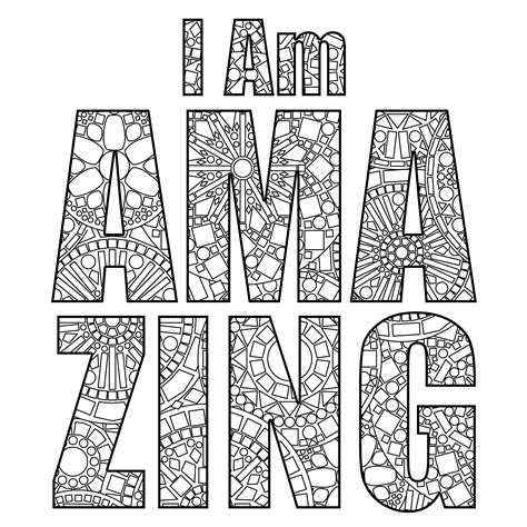 Positive coloring pages within glum for lovely free positive affirmation coloring pages. Positive Affirmation Coloring Pages Collection | Free ...