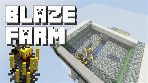 Minecraft Blaze Farm With Spawner Xp Grinder Youtube