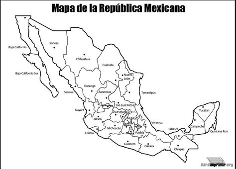 Mapa De La Rep Blica Mexicana Con Nombres Para Imprimir Brainly Lat The Best Porn Website