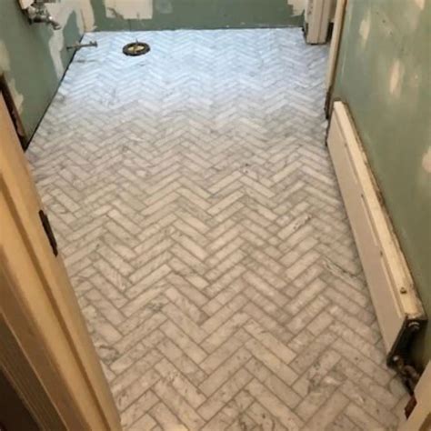 Bathroom Floor Tile Herringbone Flooring Site