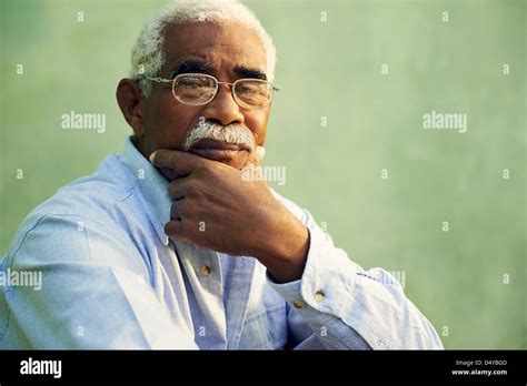Black People And Emotions Portrait Of Depressed Senior Man With Glasses Looking At Camera Copy