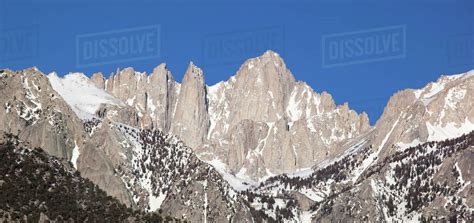 Ca Lone Pine Mount Whitney Eastern Sierra Nevada Range Stock Photo