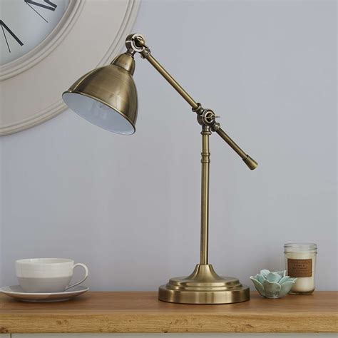 Lever Arm Antique Brass Desk Lamp Brass Desk Lamp Lamp Desk Lamp