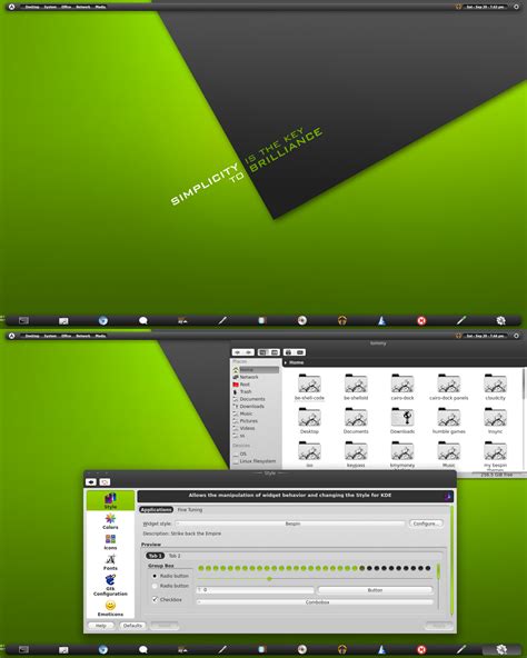 Arch Linux Kde Beshellbespin Dark Gray Green 2 By Craazyt On Deviantart