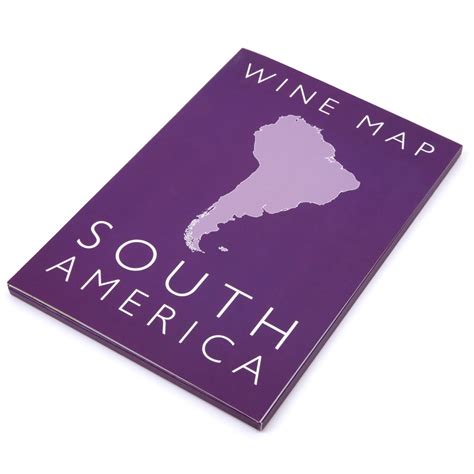 De Longs Wine Map Of South America Bookshelf Edition Wine Education