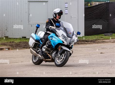Bmw R Rt Czech Police M Stsk Policie R Motor Traffic Cops On A Display Team At Nato