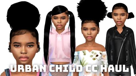 Sims 4 Urban Child Cc Haul For Girls Cc Folder 200 Items ♡ In 2022
