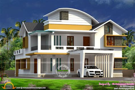 4 Bedroom Attached Modern Home Kerala Home Design And Floor Plans