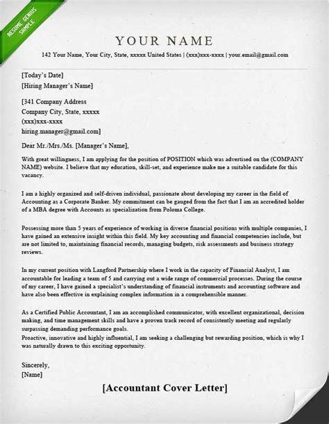 Job application cover letter for accounting jobs. accounting amp finance cover letter samples resume genius ...