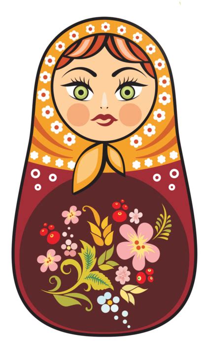 Matryoshka Doll Png Transparent Image Download Size 418x699px