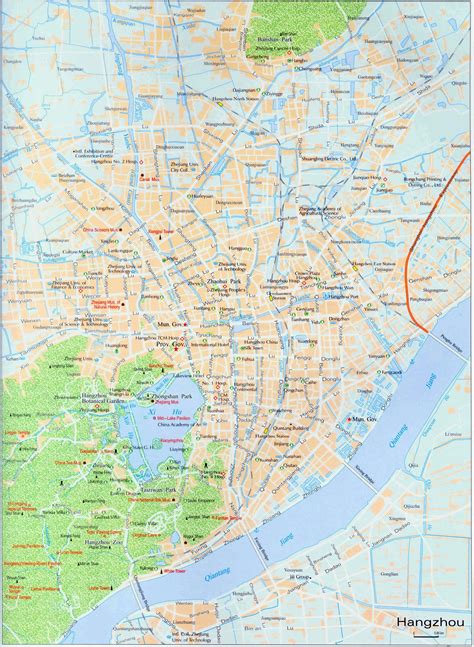 Large Hangzhou Maps For Free Download And Print High Resolution And