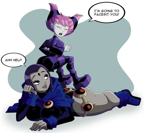 Jinx Tries To Sit On Raven Teen Titans Know Your Meme The Best