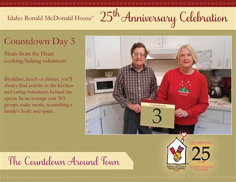 25th anniversary countdown day 3 carol and paul make a great team cooking a yummy lunch for