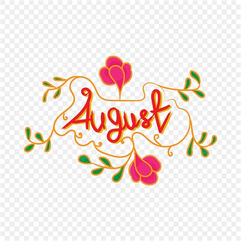 Gambar Bulan Agustus Tahun Ini Tulisan Tangan Bunga Mawar Merah Muda