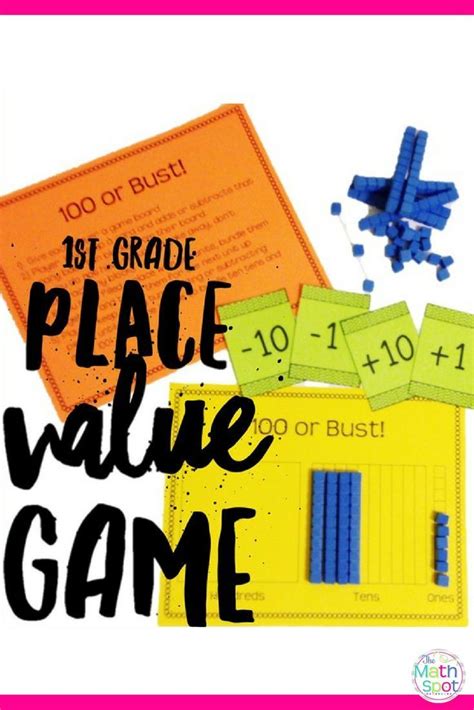First Grade Place Value Game Place Values Math Lessons Place Value Game