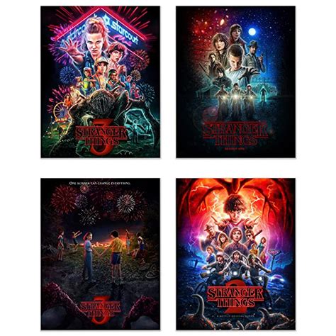 Stranger Things Poster Prints Set Of 4 11 Inches X 14