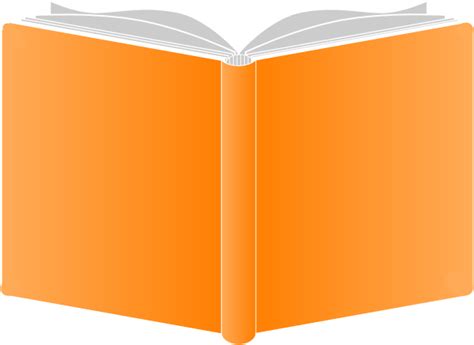 Openbook Orange Covers Round Clip Art At Vector Clip Art