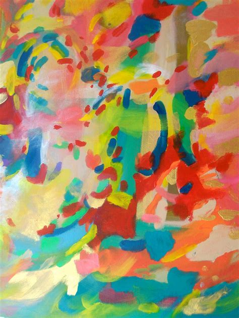 Dancing Colors Ooak Original Abstract Painting Abstract Original