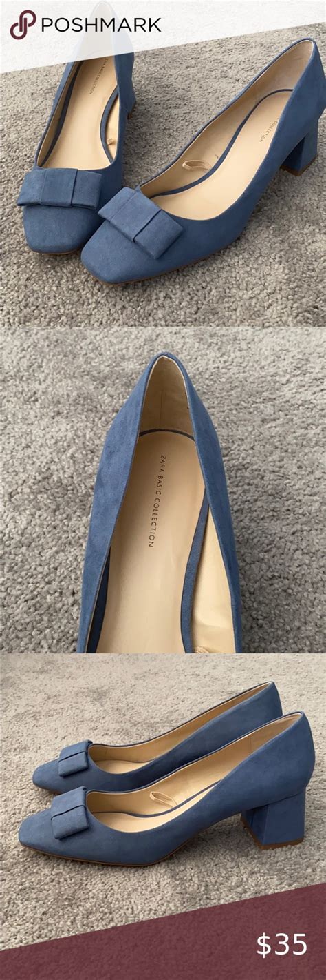 Zara Basic Collection Blue Shoes Size 40 New Blue Shoes Shoes Women