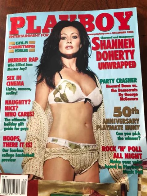 PLAYBOY MAGAZINE DECEMBER 2003 Shannen Doherty Cover 4 70 PicClick