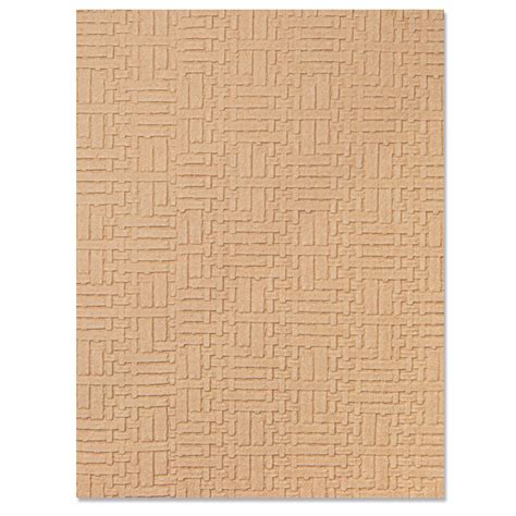 Sizzix 3d Textured Impressions By Eileen Hull Woven Leather 630454280484