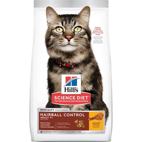 8.0% (max) hill's science diet has established itself as one of the leading cat food ranges in the world. Hill's Science Diet Adult 7+ Hairball Control Senior Dry ...