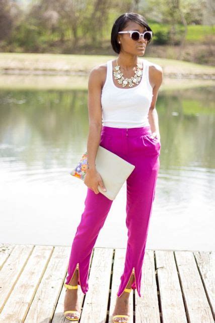 22 Fuchsia Pants Outfits For Stylish Ladies Styleoholic Trendy