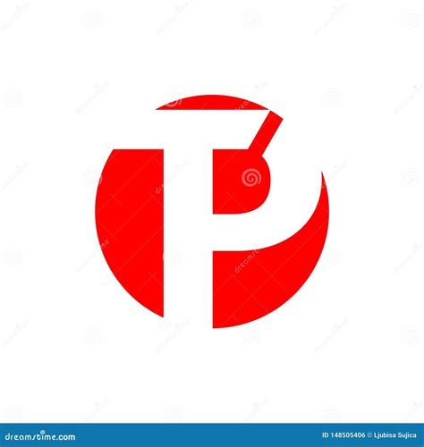 Initial Letter Tp Circle Logo Stock Illustration Illustration Of Sign