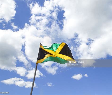 Jamaican National Flag High Res Stock Photo Getty Images