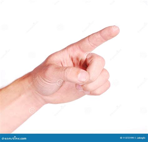 Hand With Index Finger Extended Royalty Free Stock Images Image 11372199
