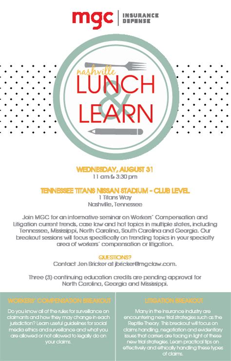 Lunch And Learn Invite Template
