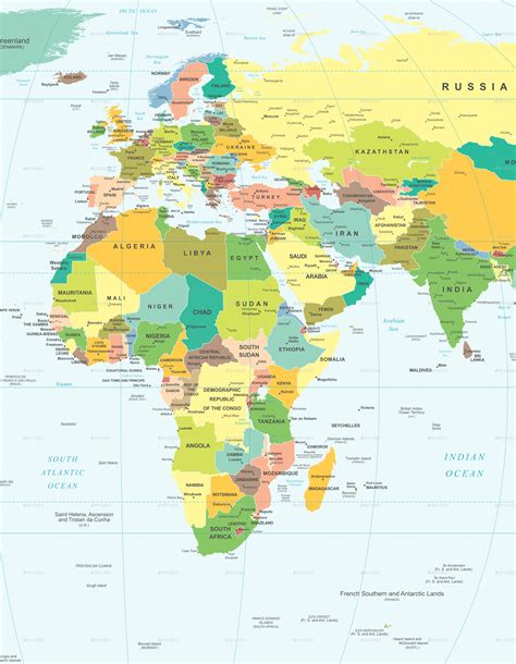 World Map Illustration Color And Grid Square By Dikobrazik