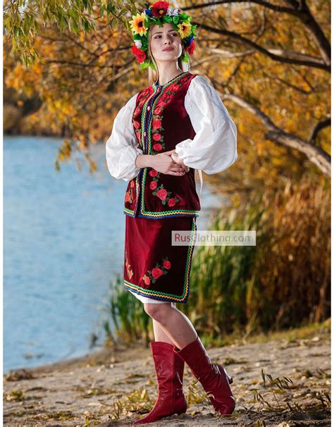 Ukrainian Folk Costume Agafya Traditional Women
