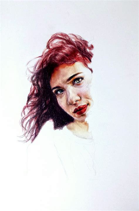 Prismacolor Colored Pencils Portrait Made By Evelina Larzio