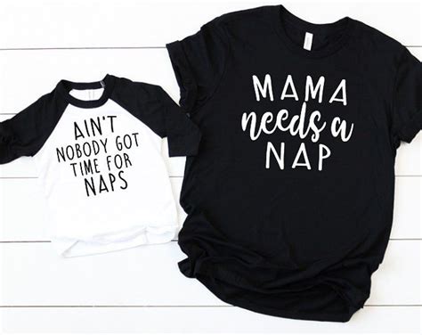 Mama Nap Set Mother Son Matching Shirts Mom And Daughter Etsy Matching Shirts Mommy And Me