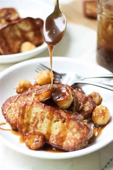 Paleo French Toast With Fried Bananas And Coconut Caramel Recipe