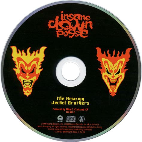 Carátula Cd de Insane Clown Posse The Amazing Jeckel Brothers Portada