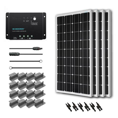 Renogy 400 Watt 12 Volt Monocrystalline Solar Starter Kit For Off Grid