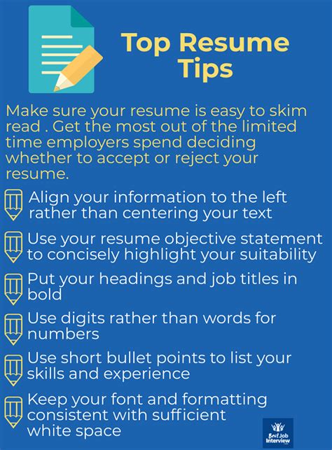 9 Tips On Writing A Resume