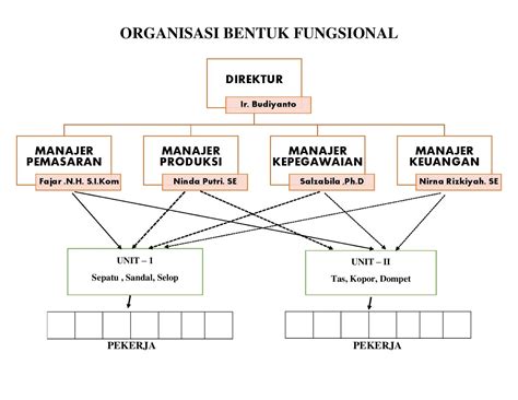 Struktur Organisasi Fungsional Dan Contohnya Pada Perusahaan Blog