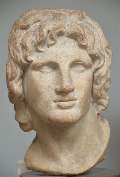 Alexander The Great Marble Head Illustration World History