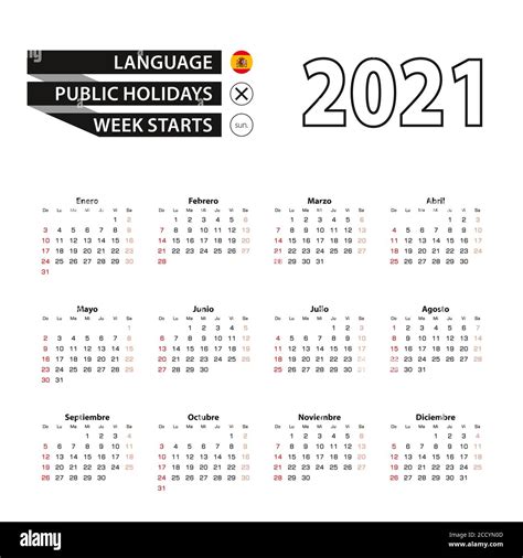 Calendario 2021 Castellano Fotografías E Imágenes De Alta Resolución