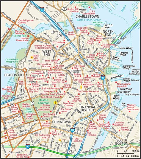 Boston Tourist Map Printable Printable Maps Ruby Printable Map