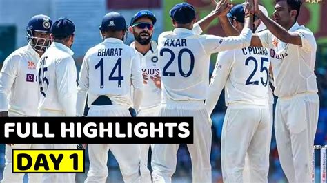 India Vs Australia 2nd Test Day 1 Full Highlights Ind Vs Aus 2nd Test
