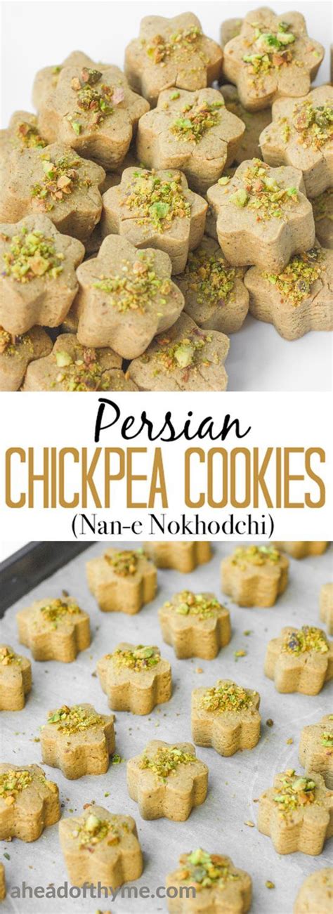 persian chickpea cookies with pistachio nan e nokhodchi is a crumbly melt in your mouth